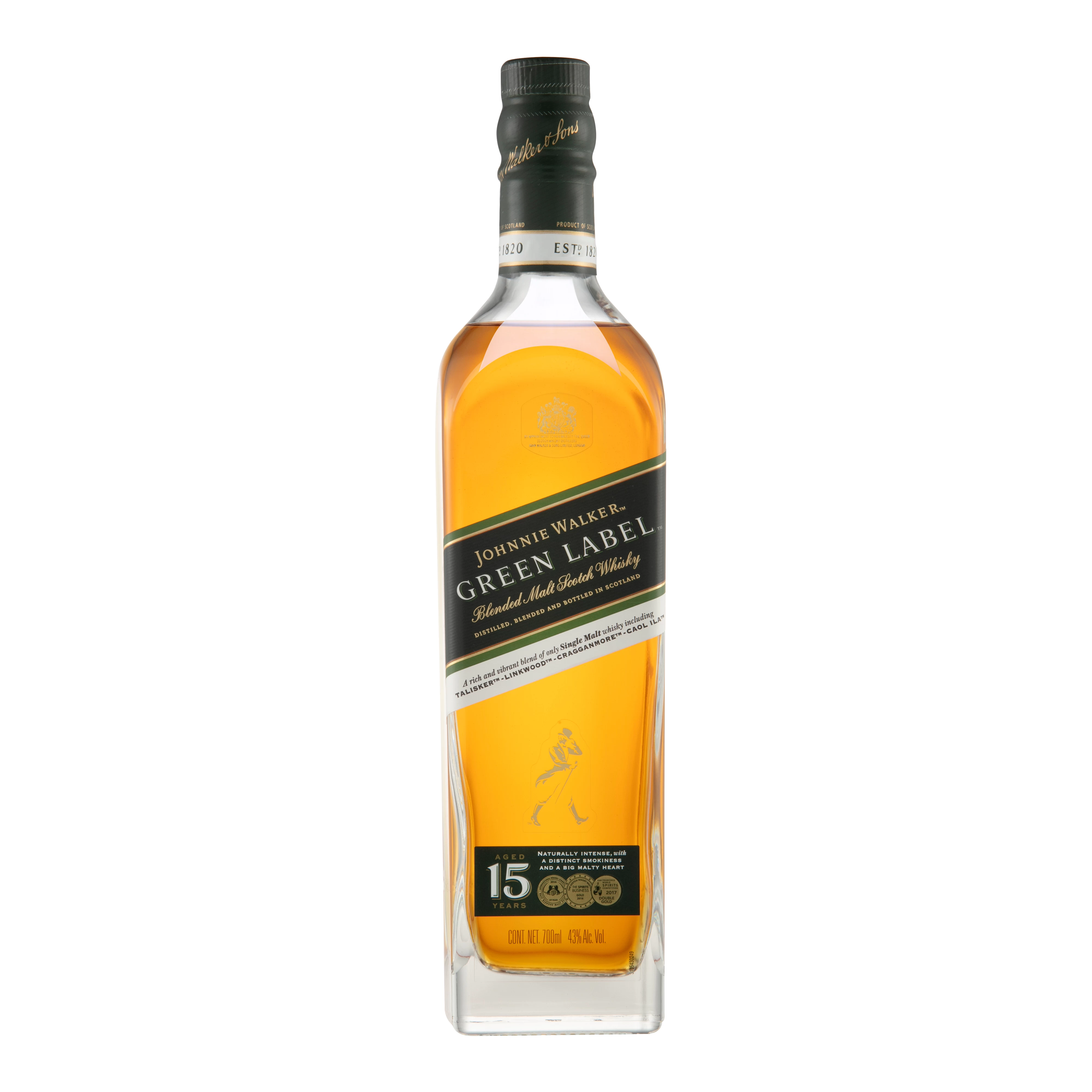 Whisky Johnnie Walker Green Label 700 ml. 1 Whisky Johnnie Walker Green Label 700 ml.