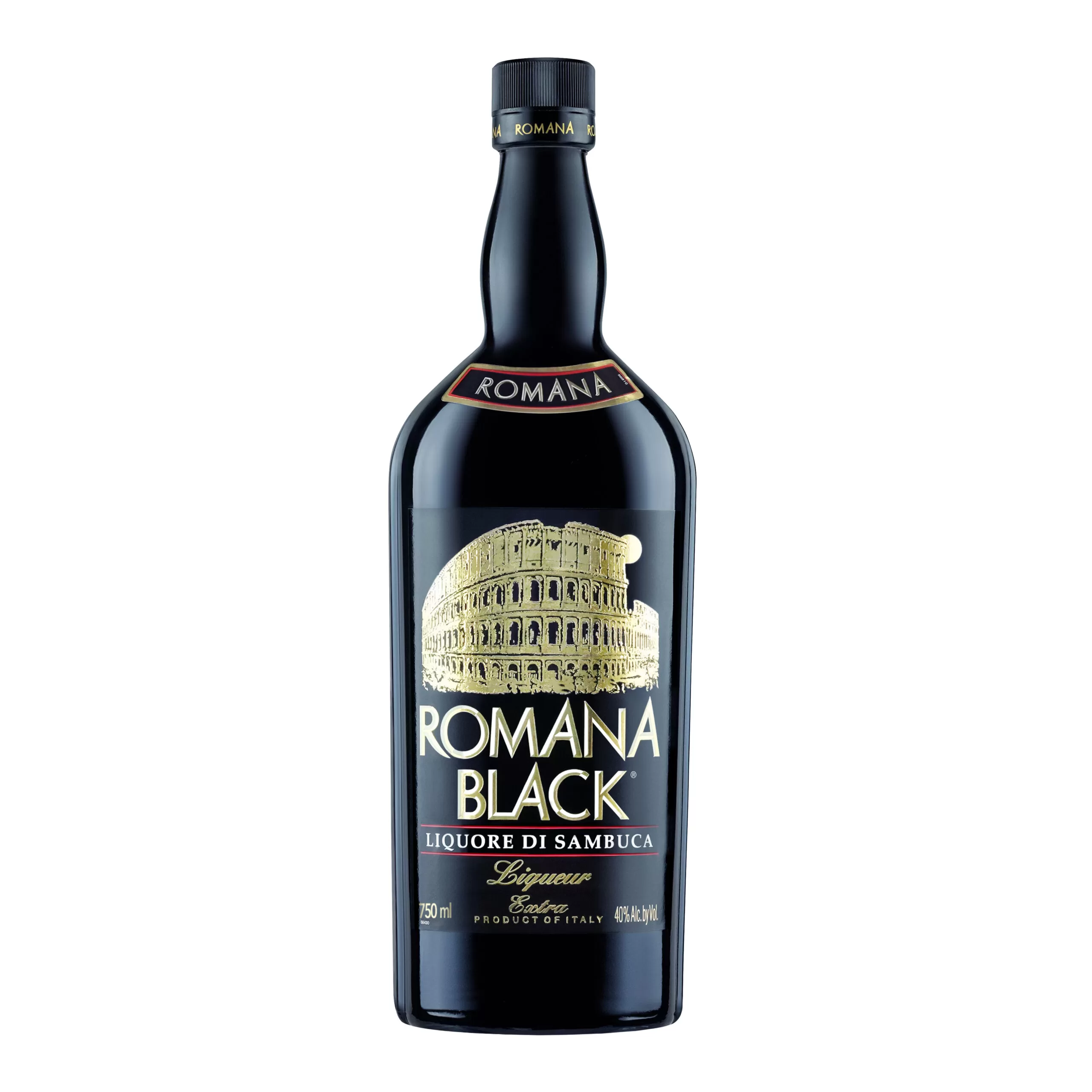 Licor Sambuca Romana Black 750 ml. 1 Licor Sambuca Romana Black 750 ml.