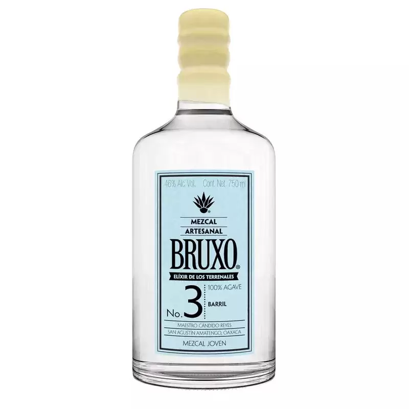 Mezcal Bruxo #3 Barril 750 ml. 1 BRUXO JOVEN NO 3 750 ML