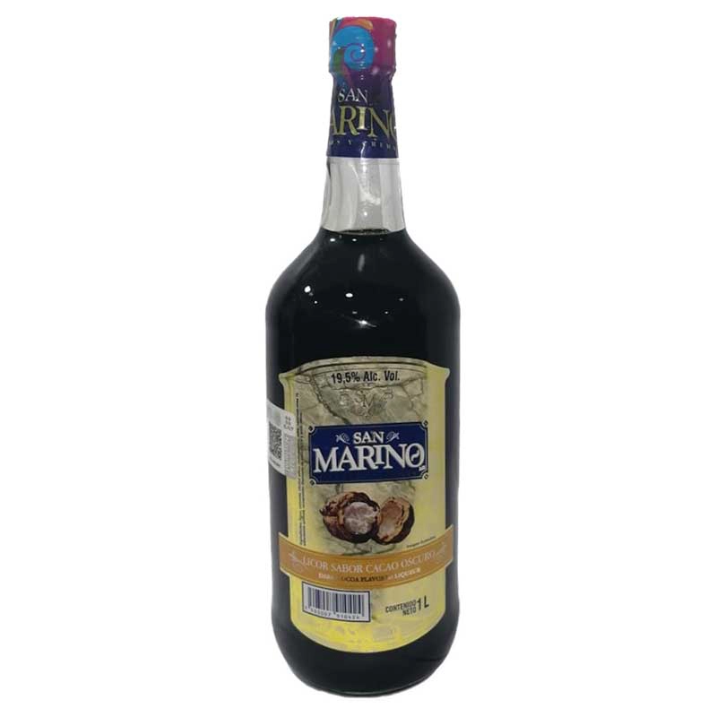 Licor San Marino Cacao Oscuro 1000 ml. 1 LICOR SAN MARINO CACAO OSCURO 1000 ml.