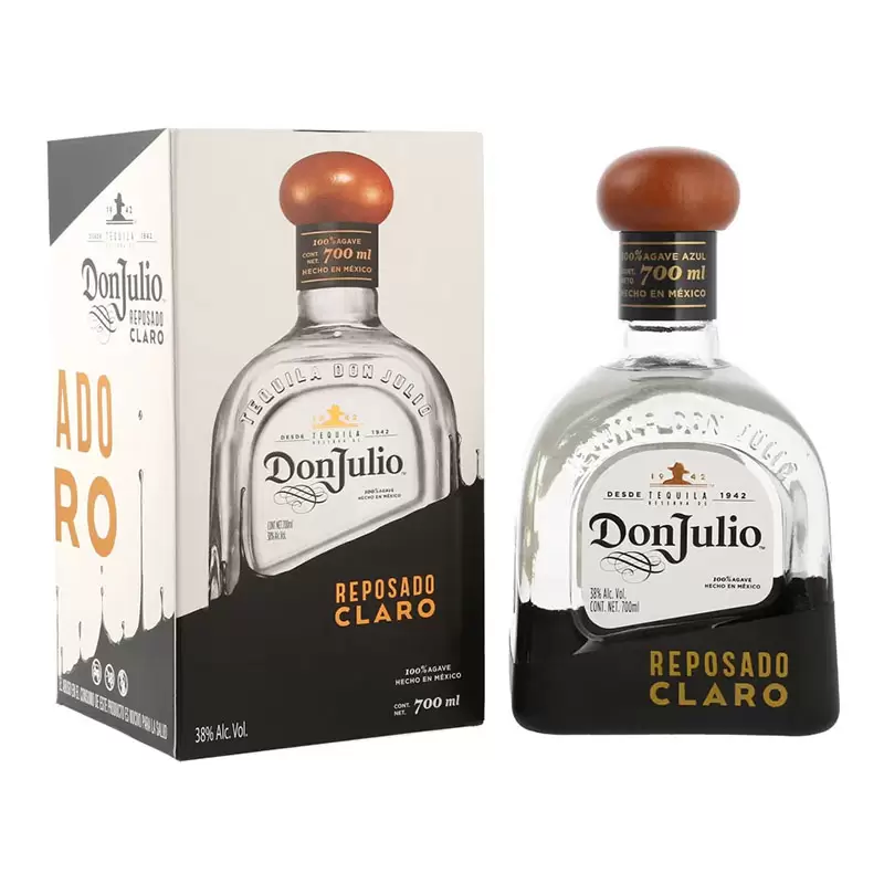 Tequila Don Julio Reposado Claro 700 ml. 3 TEQUILA DON JULIO REPOSADO CLARO 700 ml.