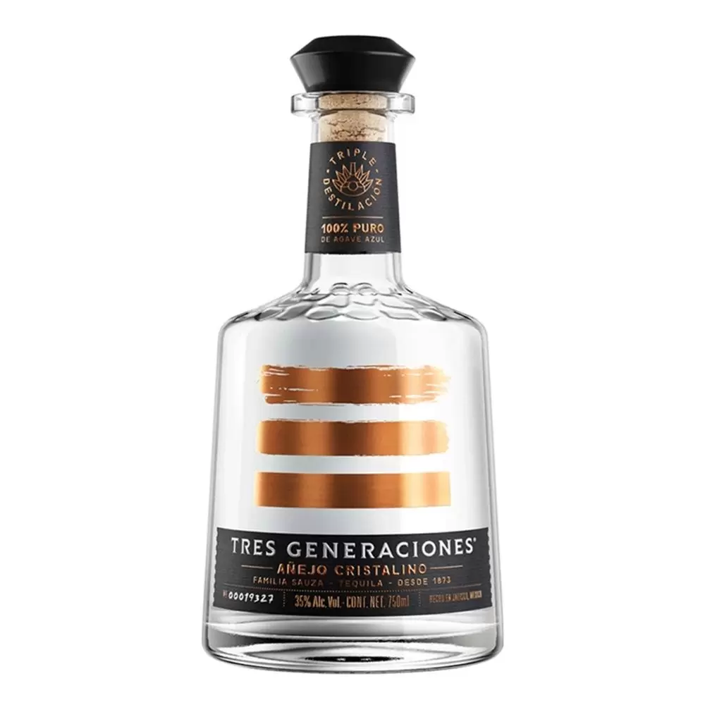 Tequila Tres Generaciones Añejo Cristalino 700 ml. 1 Tequila Tres Generaciones Añejo Cristalino 700 ml.