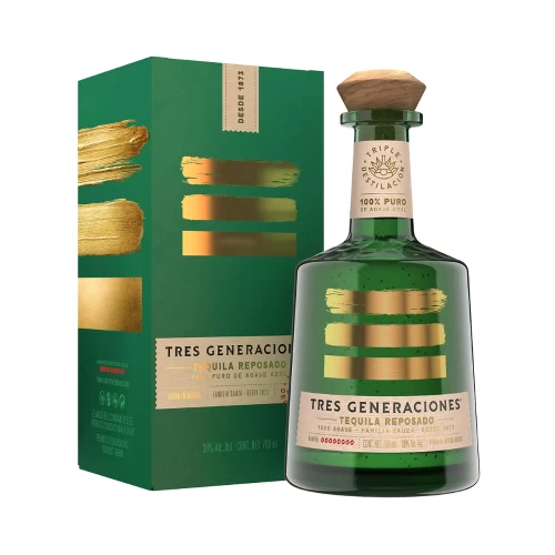 Tequila Tres Generaciones Reposado 700 ml. 3 Tequila Tres Generaciones Reposado 700 ml.