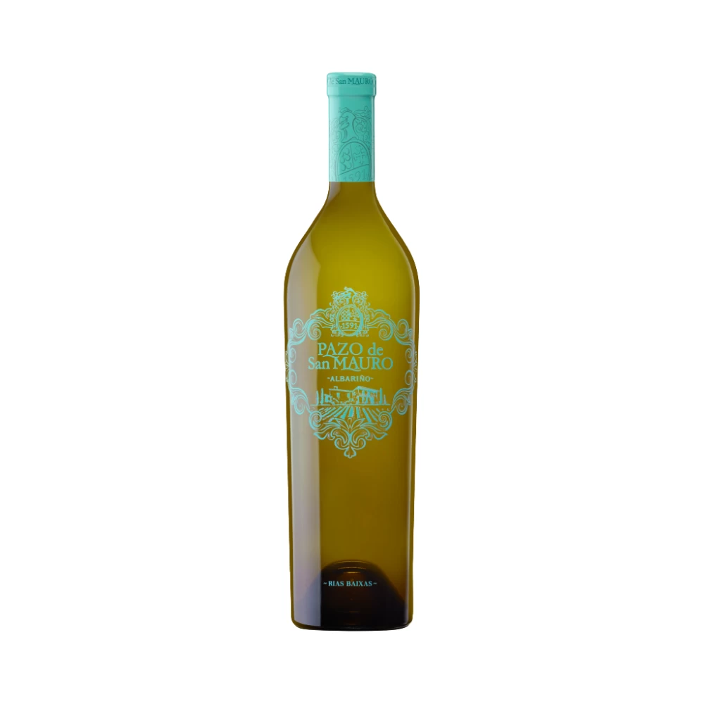 Vino Blanco Pazo de San Mauro Albariño Rias Baixas 750 ml. 1 Vino Blanco Pazo de San Mauro Albariño Rias Baixas 750 ml.