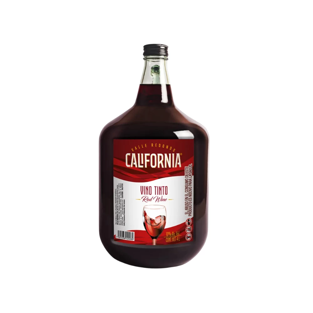 Vino Tinto California 4000 ml. 1 Vino Tinto California 4000 ml.