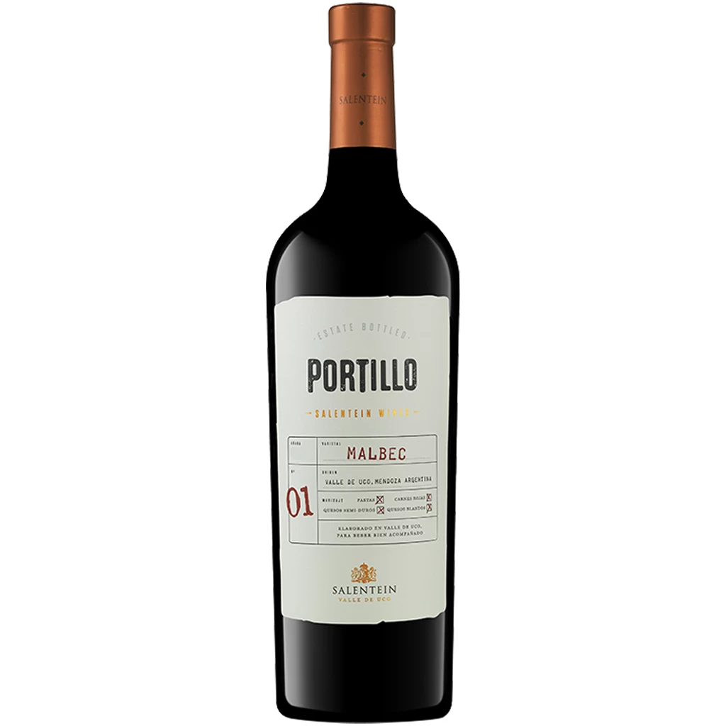 Vino Tinto Portillo Malbec 750 ml. 1 Vino Tinto Finca El Portillo Malbec 750 ml.