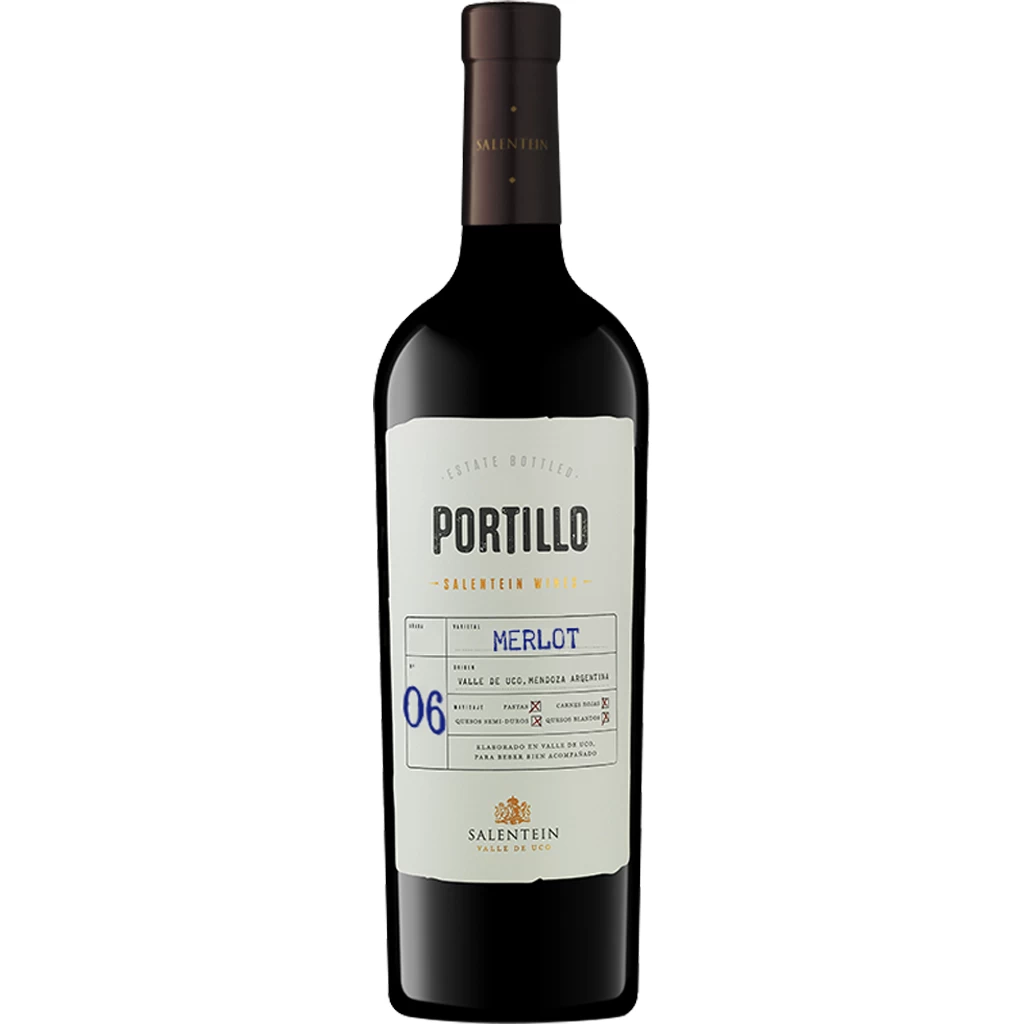 Vino Tinto Portillo Merlot 750 ml. 1 Vino Tinto Finca El Portillo Merlot 750 ml.
