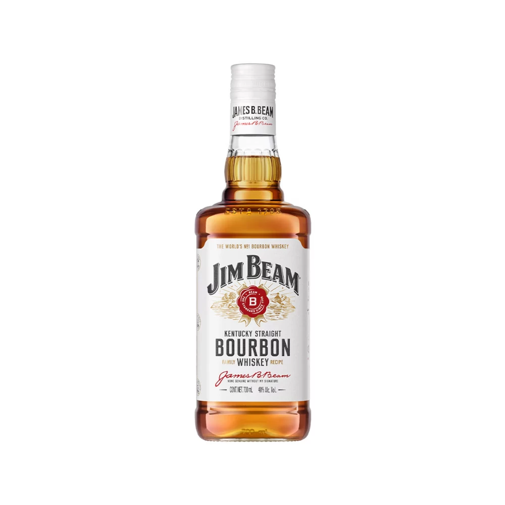 Whiskey Jim Beam White 4 Años 700 ml. 1 Whiskey Jim Beam White 4 Años 700 ml.