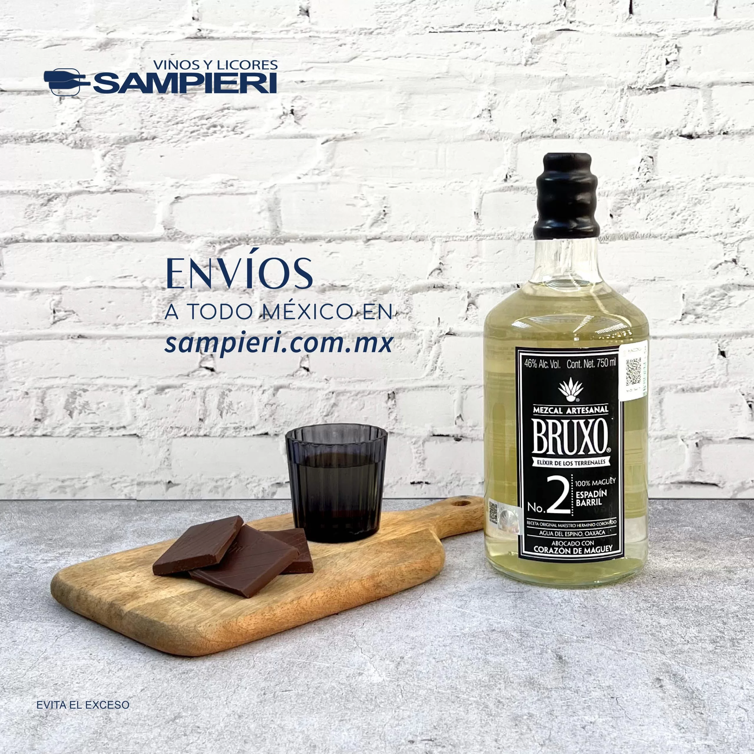 Mezcal Bruxo #2 Pechuga Maguey 750 ml. 2 Mezcal Bruxo #2 Pechuga Maguey 750 ml.
