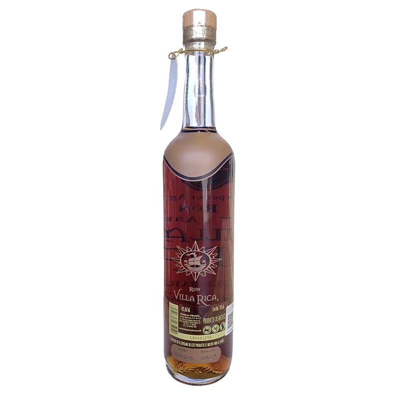 Ron Villa Rica 23 Años Edicion Oro 750 ml. 4 RON VILLA RICA 23 EDICIÓN ORO 750 ml. atras