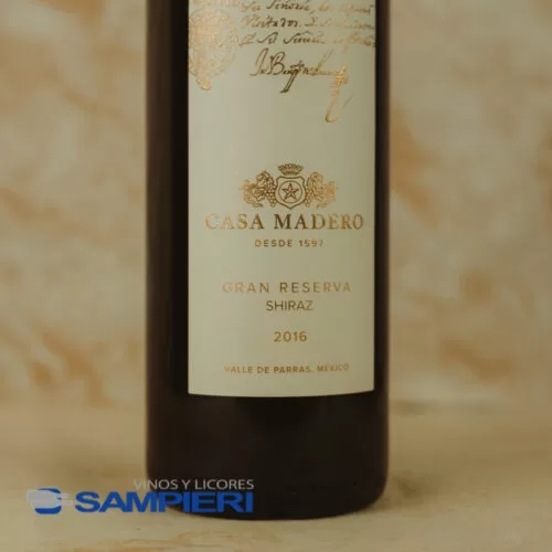 Vino Tinto Casa Madero Gran Reserva Shiraz 750 ml. 3 Vino Tinto Casa Madero Gran Reserva Shiraz 750 ml.