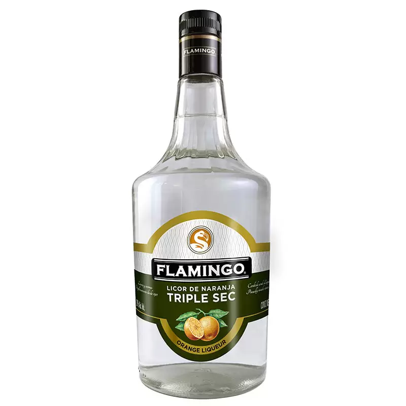 Licor Flamingo De Naranja Triple Seco 1000 ml. 1 LICOR FLAMINGO DE NARANJA TRIPLE SECO 1000 ml.