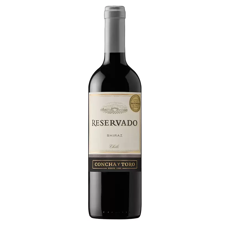 Vino Tinto Concha Y Toro Reservado Shiraz 750 ml. 1 VINO TINTO CONCHA Y TORO RESERVADO SHIRAZ 750 ml