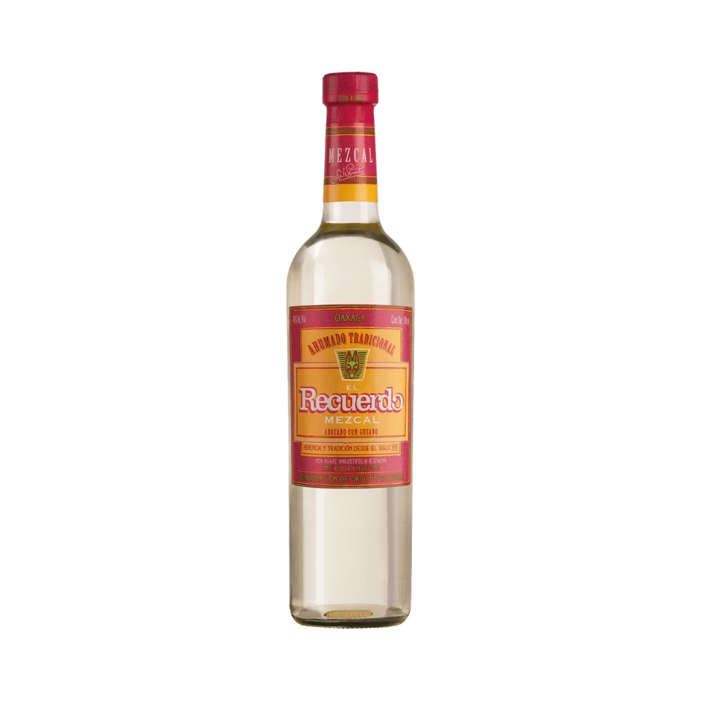 Mezcal Recuerdo De Oaxaca Abocado Con Gusano 750 ml. 1 Mezcal Recuerdo De Oaxaca Abocado Con Gusano 750 ml.