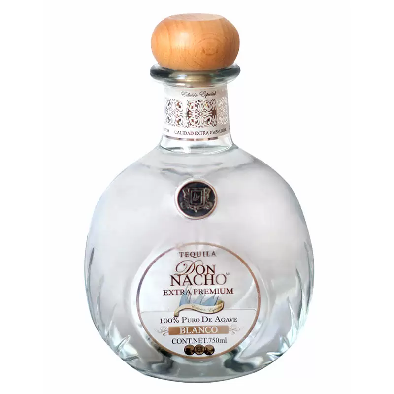 Tequila Don Nacho Blanco Extra Premium 750 ml. 1 TEQUILA DON NACHO BLANCO EXTRA PREMIUM 750 ml.