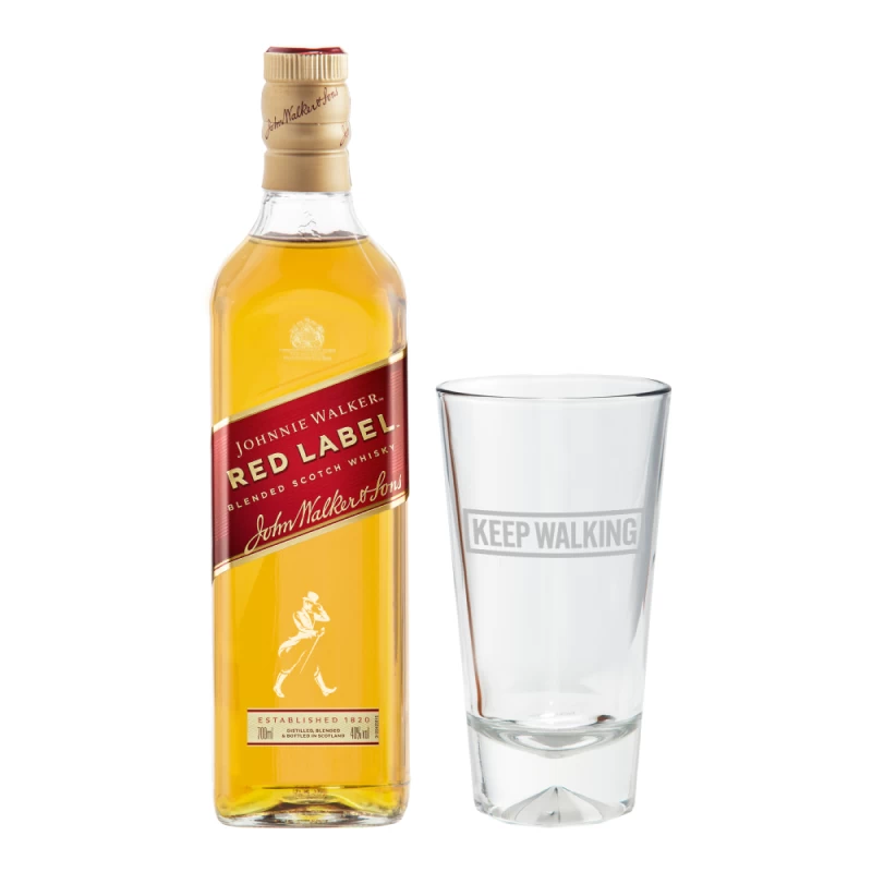 Whisky Johnnie Walker Red Label 700 ml. + Vaso Highball 1 Whisky Johnnie Walker Red Label 700 ml. + Vaso Highball