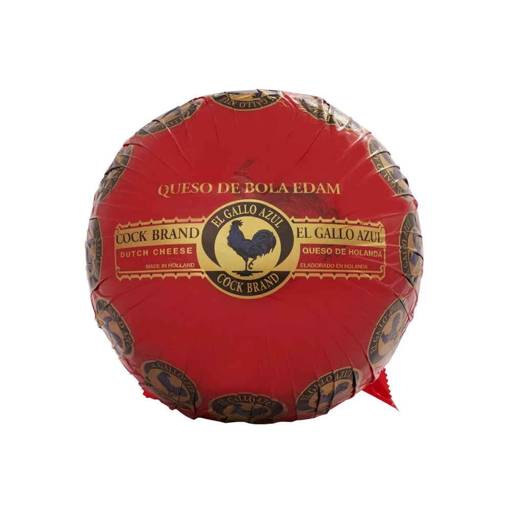 Queso de Bola Edam El Gallo Azul 1500 gr. 1 Queso de Bola Edam El Gallo Azul 1500 gr.