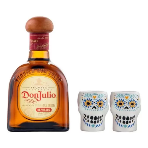 Tequila Don Julio Reposado 700 ml. + 2 Caballitos 3 TEQUILA DON JULIO REPOSADO 700 ml. + 2 CABALLITOS