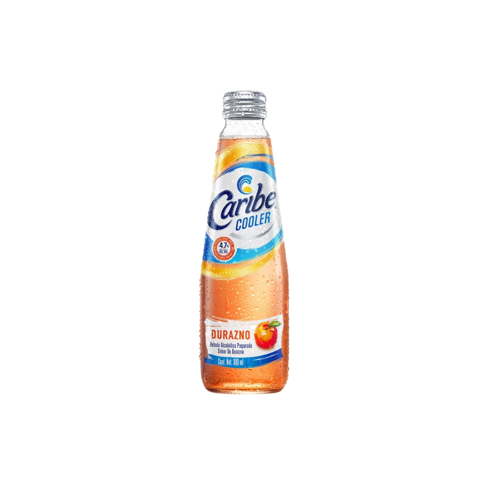 Caribe Cooler Durazno 300 ml. 1 Caribe Cooler Durazno 300 ml.