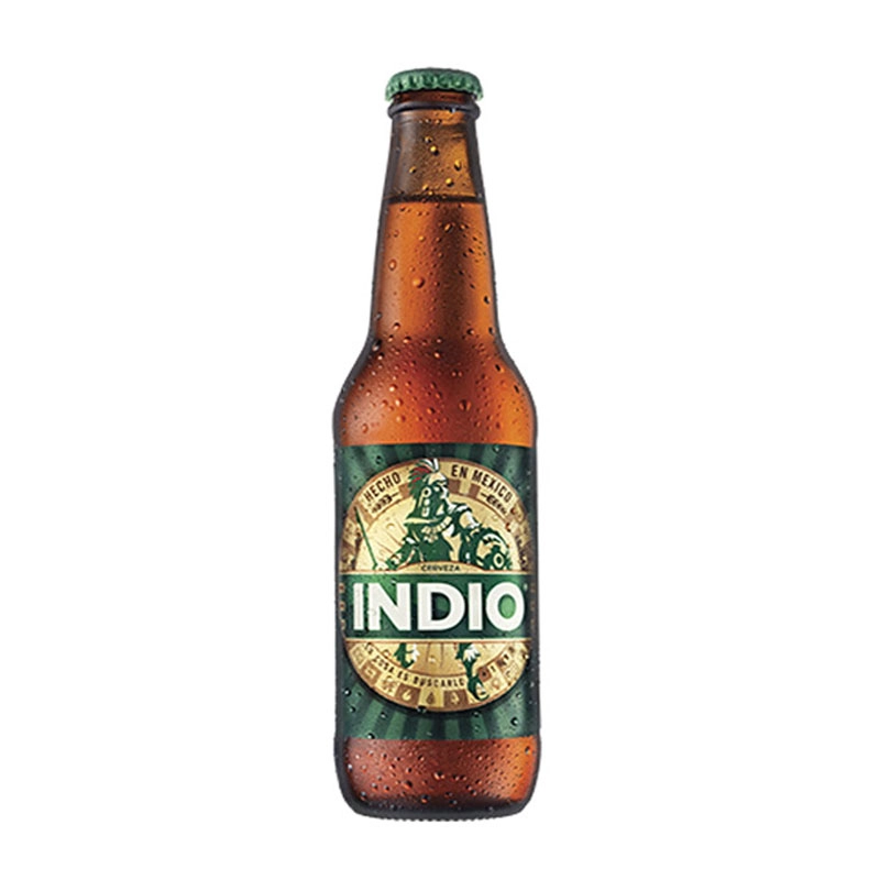 Cerveza Indio Vidrio 355 ml. 1 CERVEZA INDIO VIDRIO 355 ml.