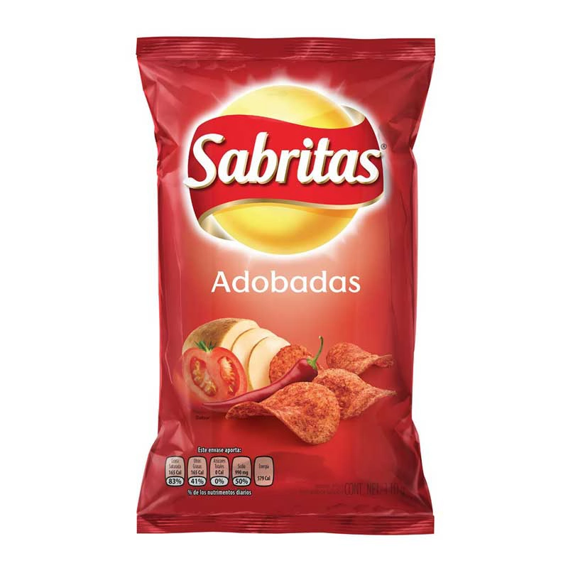 Sabritas Adobadas 100 gr. 1 SABRITAS ADOBADAS 100 gr.