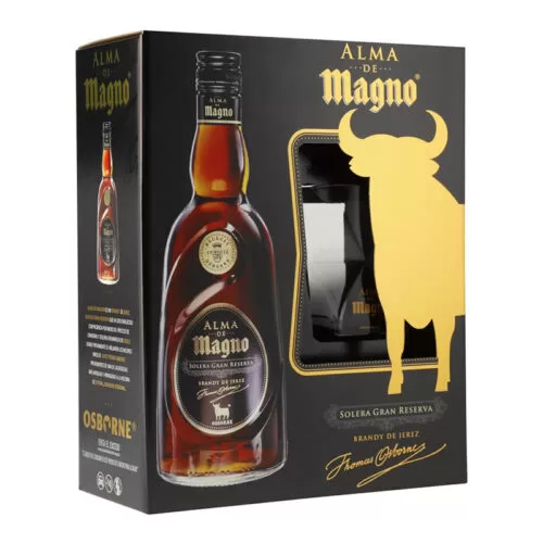 Brandy Alma De Magno 700 ml. + Vaso 3 BRANDY ALMA DE MAGNO 700 ml. + VASO