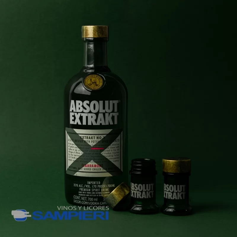 Vodka Absolut Extrakt 700 ml. + 2 Vasos Shot 2 Vodka Absolut Extrakt 700 ml. + 2 Vasos Shot