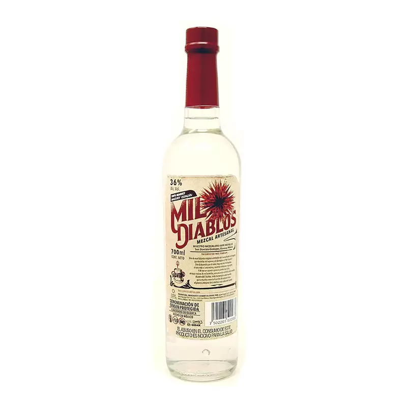 Mezcal Artesanal Mil Diablos Espadin 700 ml. 1 MEZCAL MIL DIABLOS 700 ml.