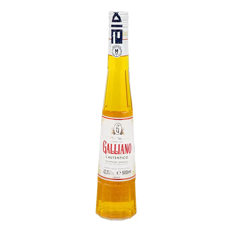 Licor Galliano 500 ml. 1 LICOR GALLIANO 500 ml.