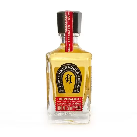 Tequila Herradura Reposado 50 ml. 1 TEQUILA HERRADURA REPOSADO 50 ml.