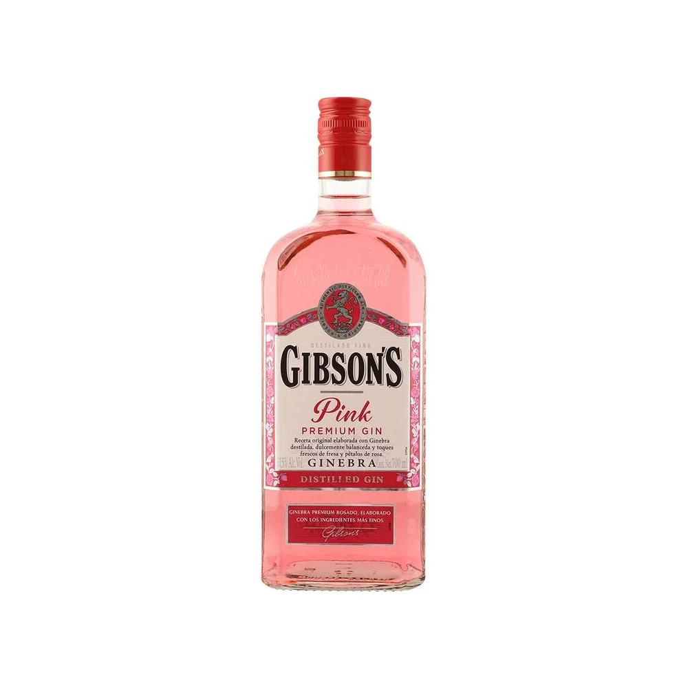 Ginebra Gibsons Pink 700 ml. 1 Ginebra Gibson's Pink 700 ml.