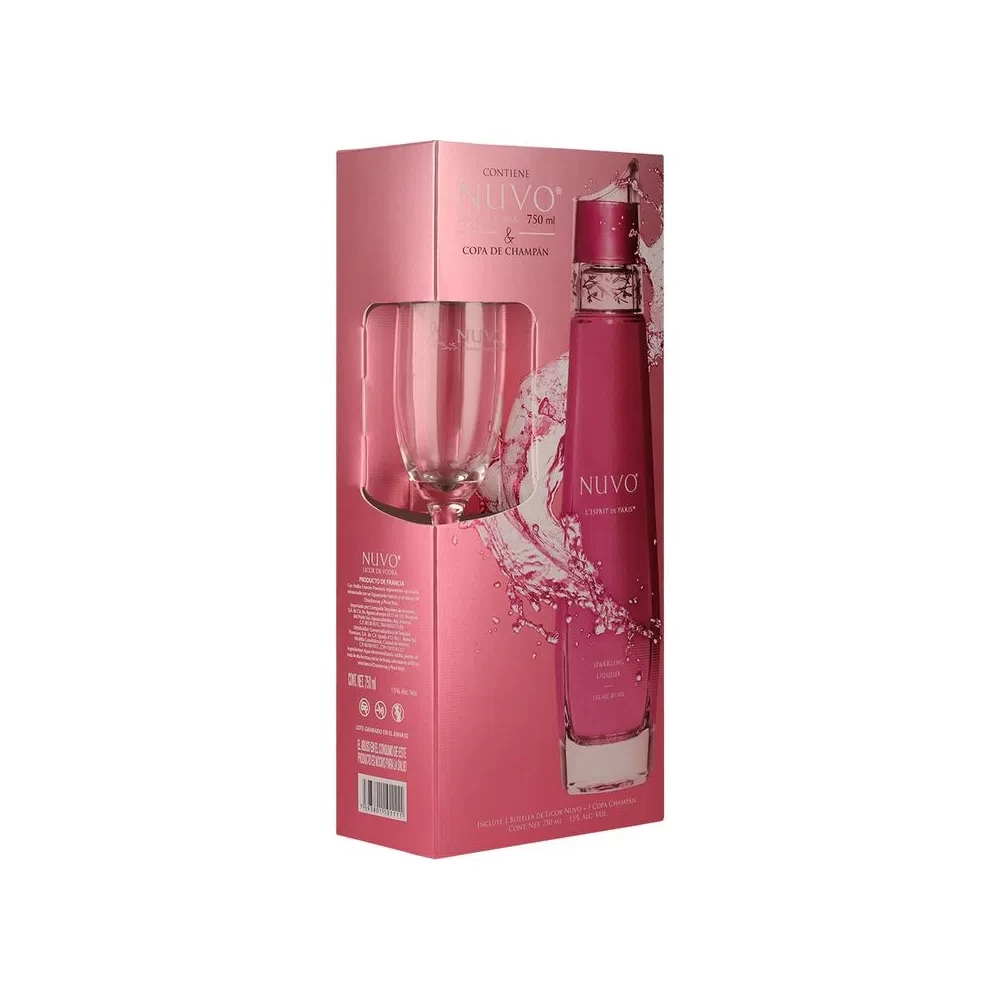 Licor de Vodka Nuvo 700 ml. + Copa 1 Licor de Vodka Nuvo 700 ml. + Copa