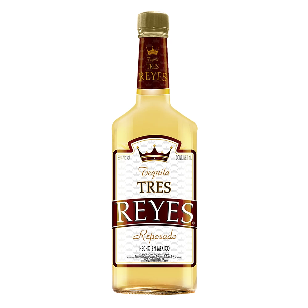 Tequila Tres Reyes Reposado 1000 ml. 1 Tequila Tres Reyes Reposado 1000 ml.