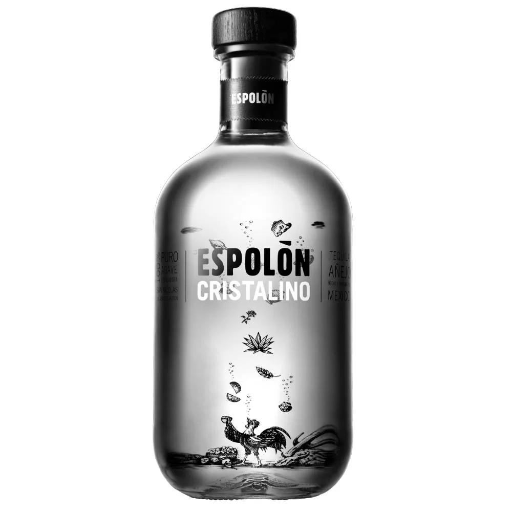 Tequila Espolon Cristalino 750 ml. 1 Tequila Espolon Cristalino 750 ml.