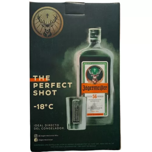 Licor Jagermeister De Hierbas 700 ml. + 2 Shots 3 Licor Jagermeister De Hierbas 700 ml. + 2 Shots