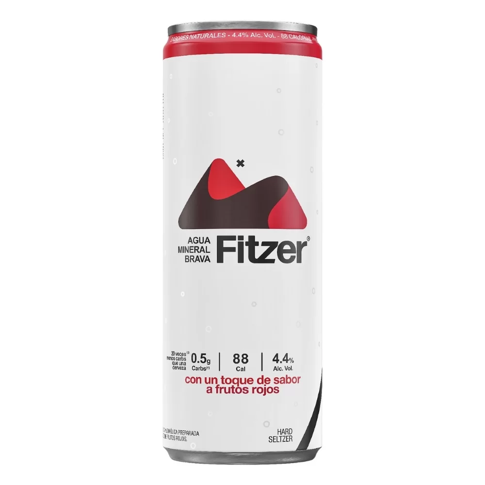 Fitzer Hard Seltzer Frutos Rojos 355 ml. 1 Fitzer Hard Seltzer Frutos Rojos 355 ml.