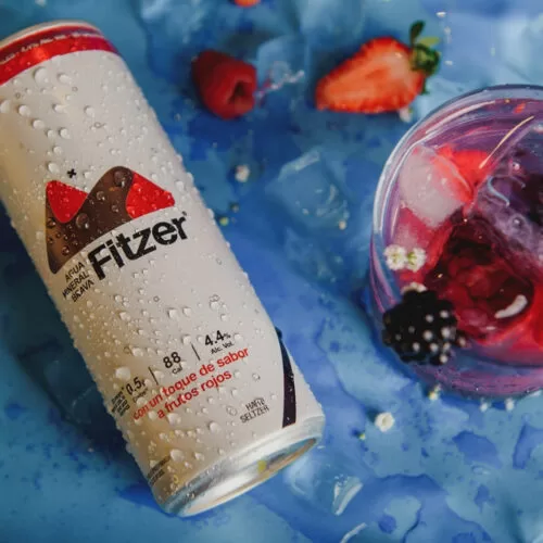 Fitzer Hard Seltzer Frutos Rojos 355 ml. 4 Fitzer Hard Seltzer Frutos Rojos 355 ml.