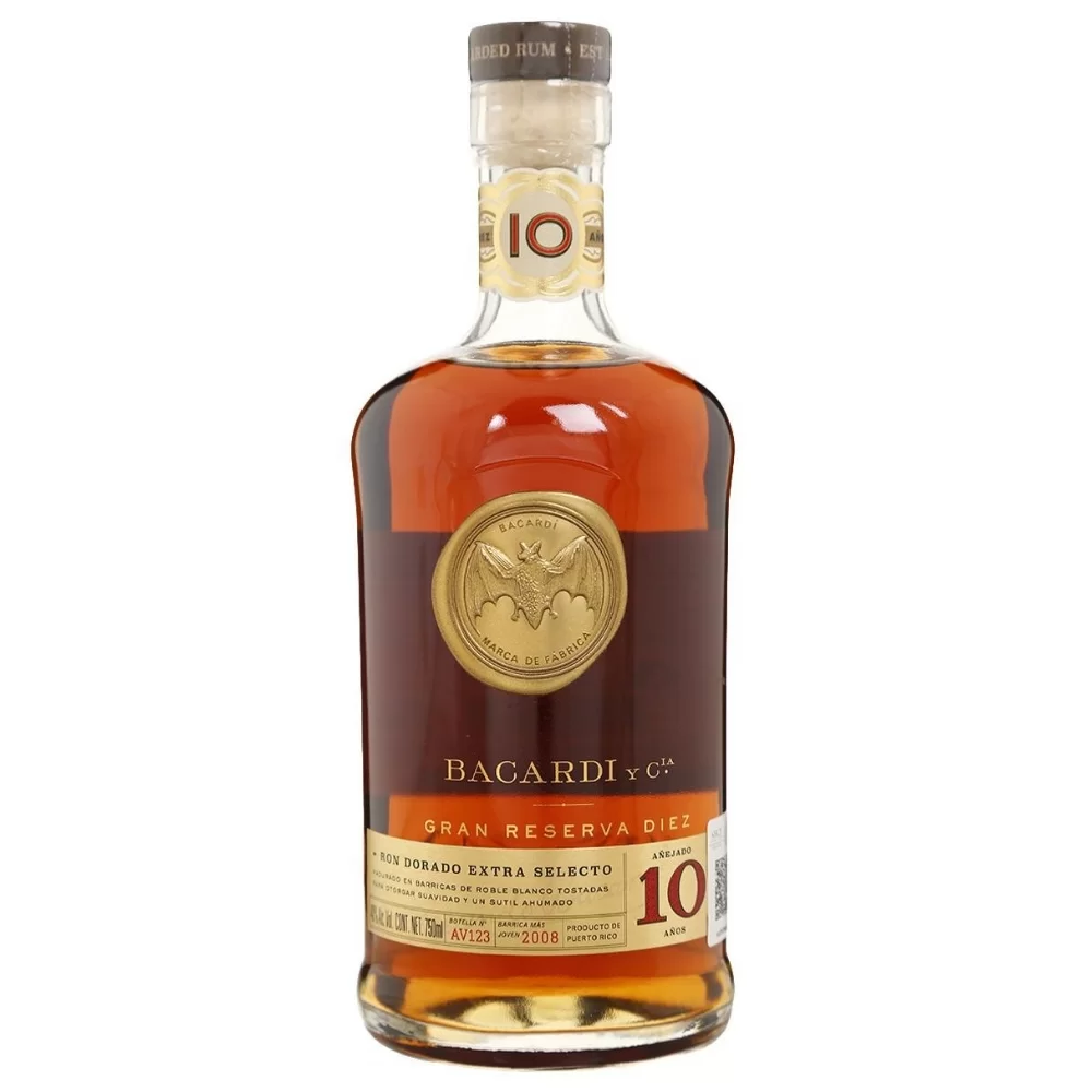 Ron Bacardi Gran Reserva 10 Años 750 ml. 1 Ron Bacardi Gran Reserva 10 Años 750 ml.