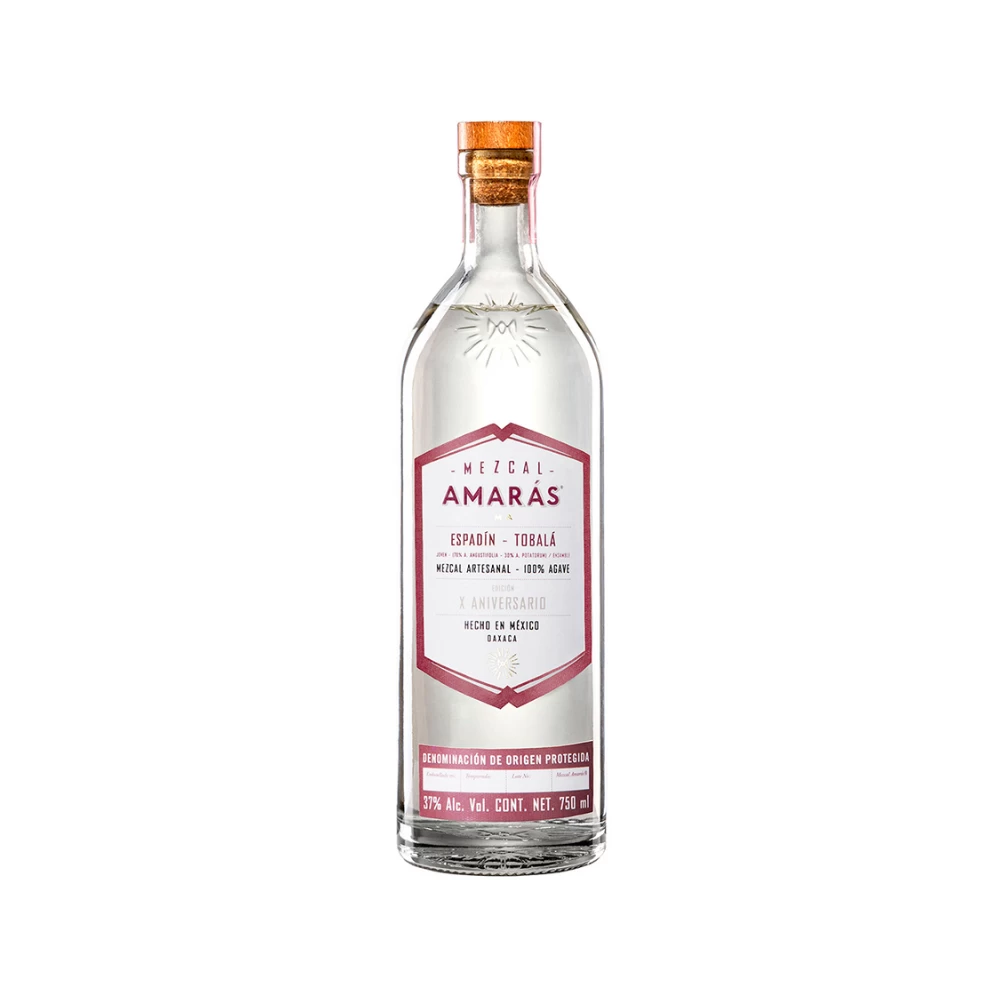 Mezcal Amaras Espadin Tobala 750 ml. 1 Mezcal Amarás Logia Cenizo 700 ml.