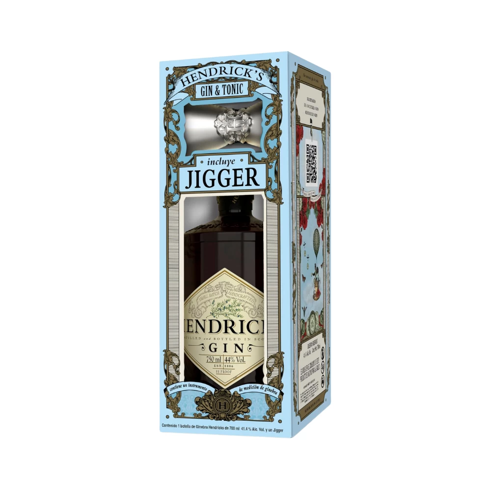 Ginebra Hendricks 750 ml. + Jigger 1 Ginebra Hendricks 750 ml. + Jigger