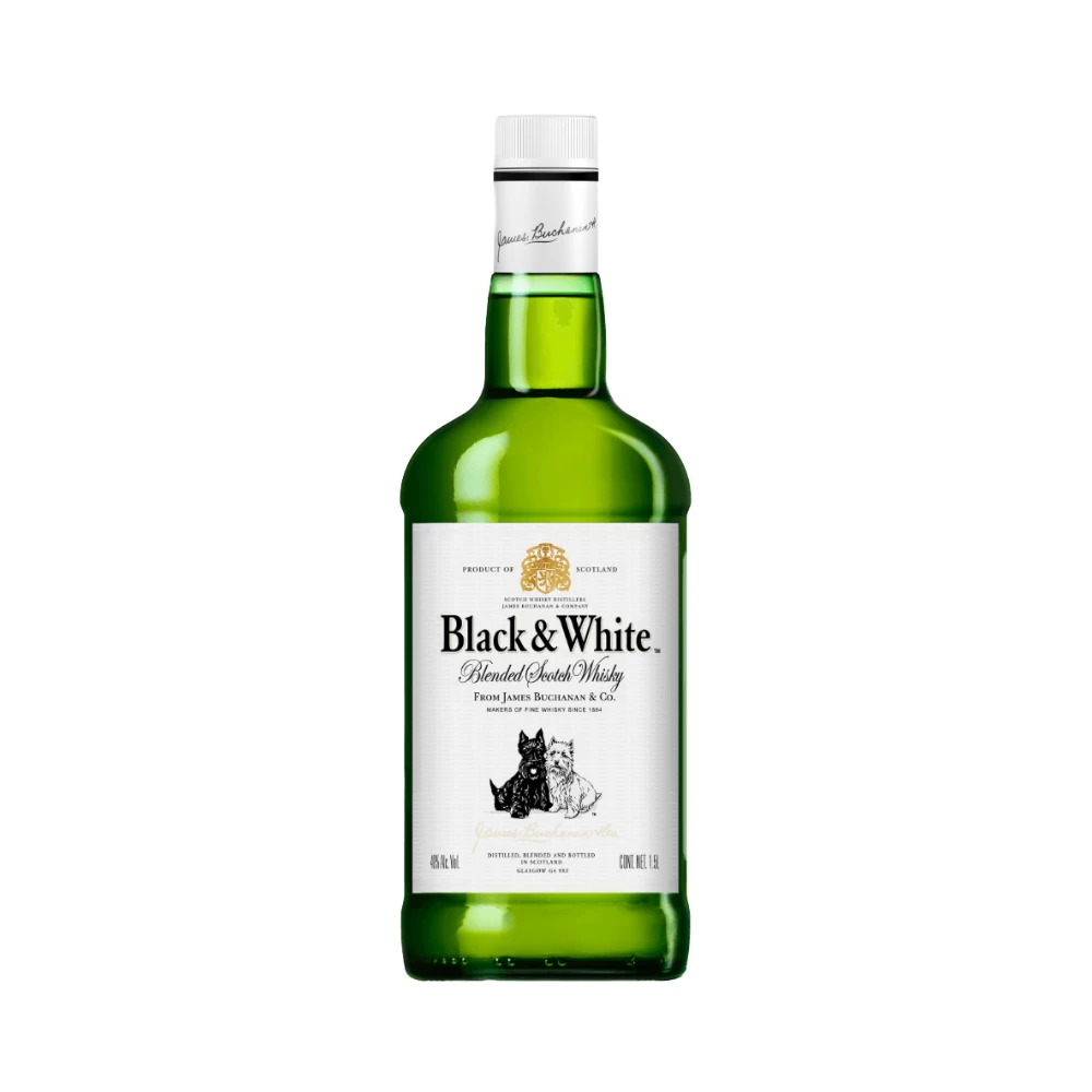 Whisky Black And White 1500 ml. 1 Whisky Black And White 1500 ml.