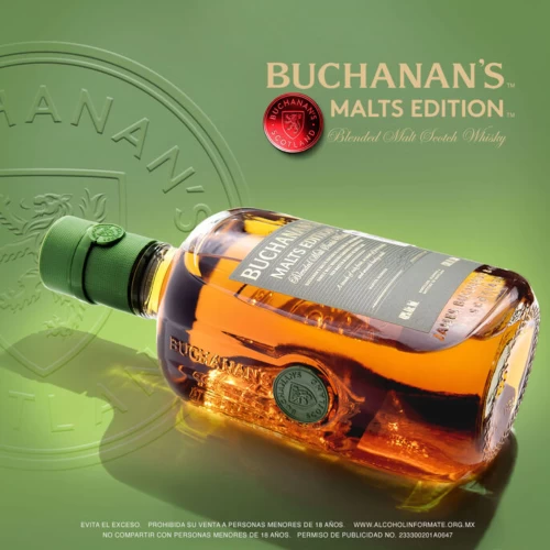 Whisky Buchanans Malts Edition 750 ml. 5 Whisky Buchanans Malts Edition 750 ml.