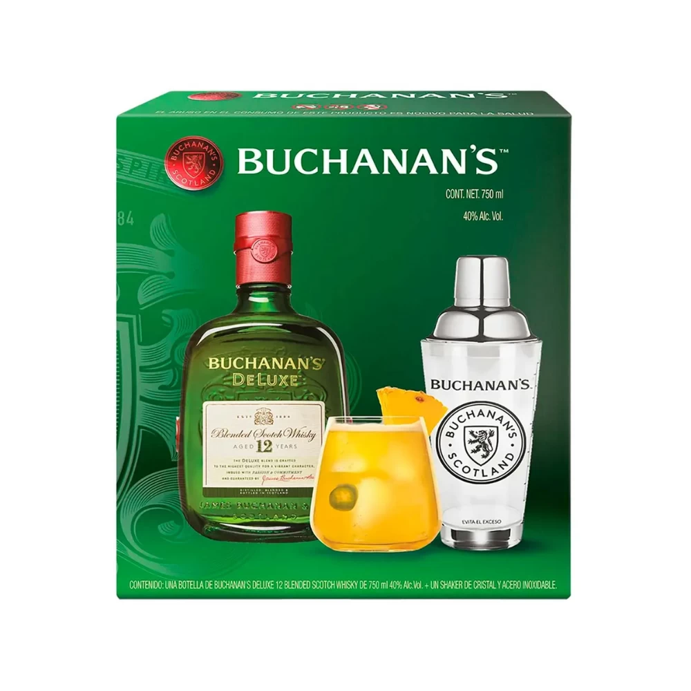 Whisky Buchanans 12 Años 750 ml. + Shaker 1 Whisky Buchanans 12 Años 750 ml. + Shaker
