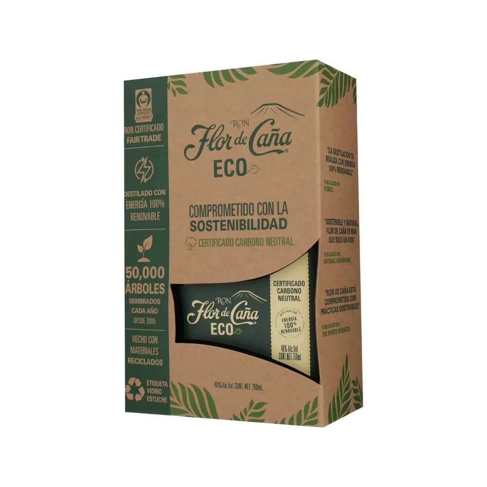 Ron Flor De Caña 15 Años ECO 750 ml. 1 Ron Flor De Caña 15 Años ECO 750 ml.