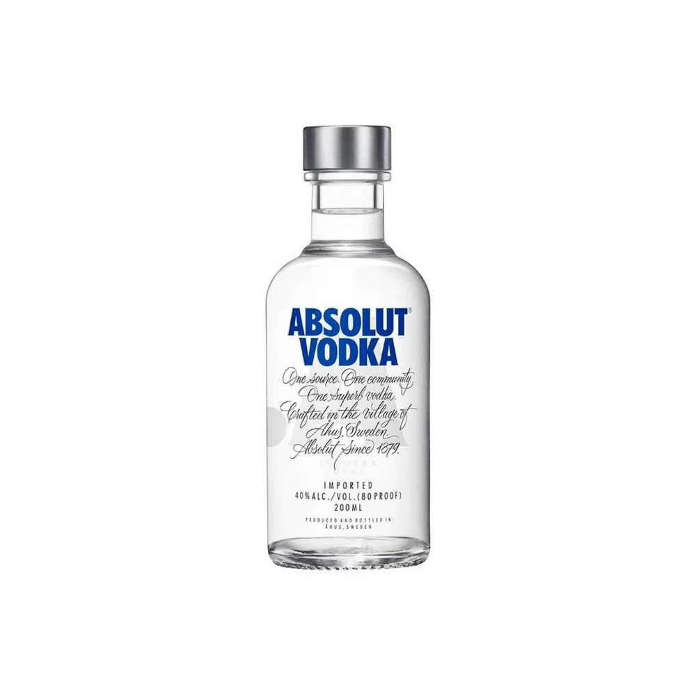 Vodka Absolut Azul 200 ml. 1 Vodka Absolut Azul 200 ml.