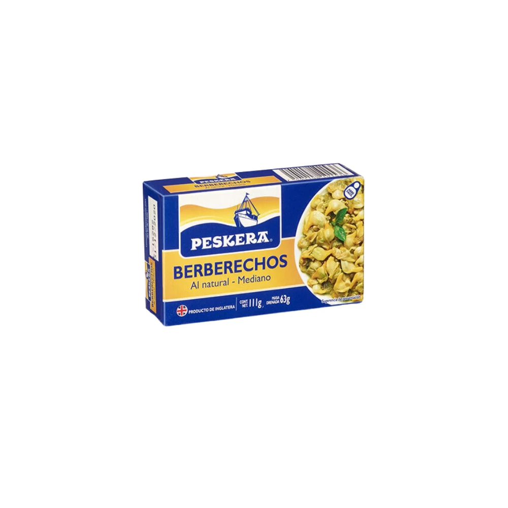 Berberechos Natural Peskera 111 gr. 1 Berberechos Natural Peskera 111 gr.