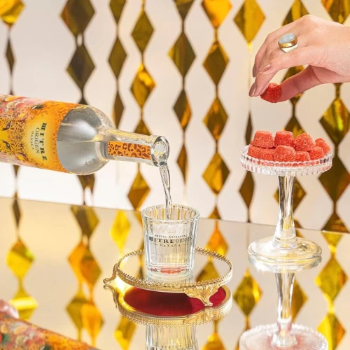 Licor de Mezcal Mitre Origen Tamborines 375 ml. 3 Licor de Mezcal Mitre Origen Tamborines 700 ml.