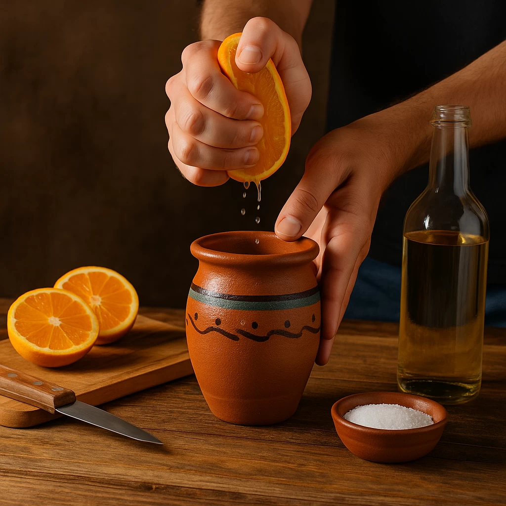 👉 Cómo Preparar Cantaritos con Tequila: Receta Paso a Paso 3 Preparación paso a paso de un cantarito de tequila