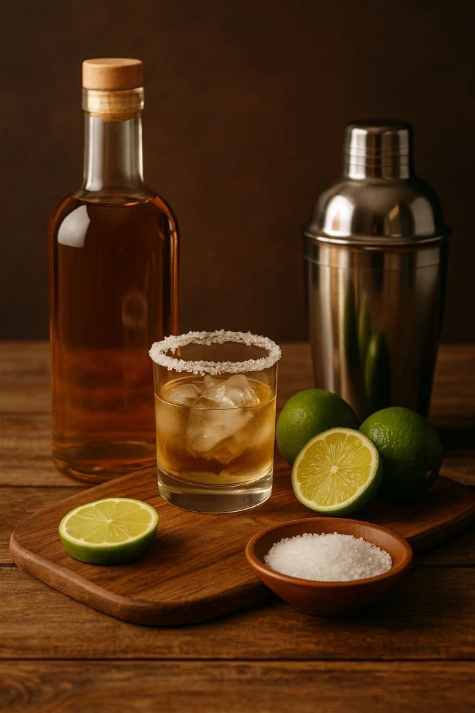 Cómo hacer tequila margarita: receta, variantes y consejos ✅ 1 Copa de tequila margarita clásica con sal y limón