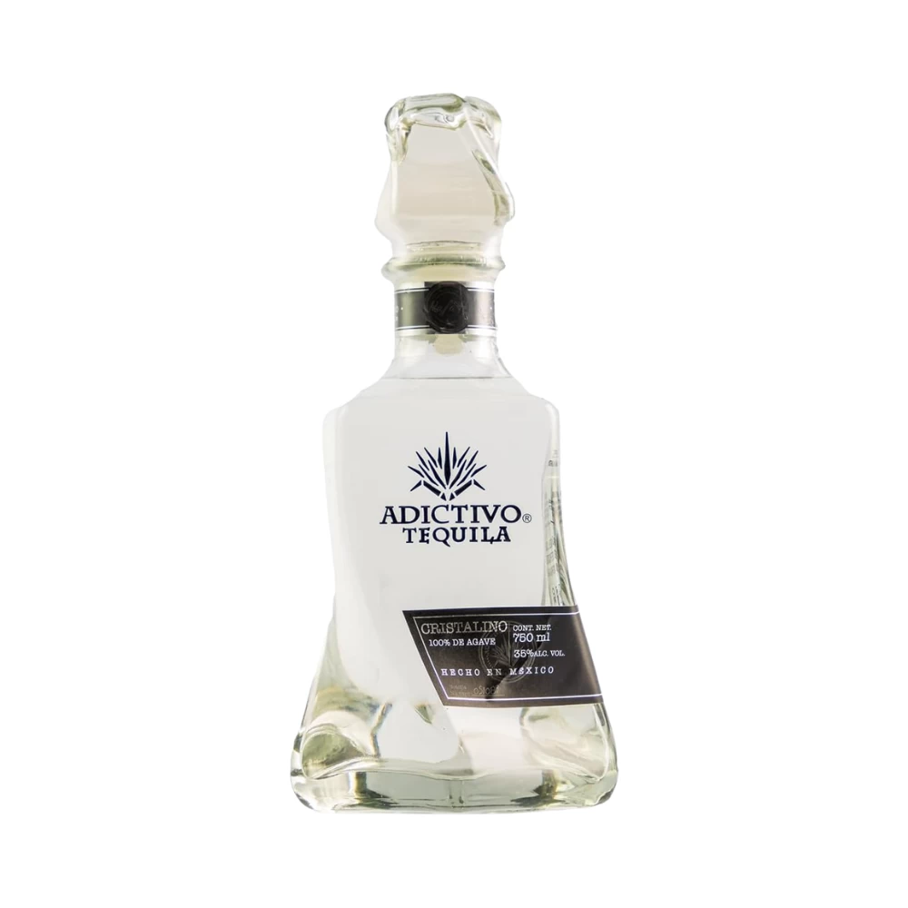 Tequila Adictivo Reposado Cristalino 750 ml. 1 Tequila Adictivo Reposado Cristalino 750 ml.